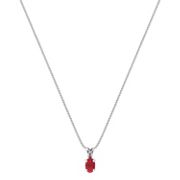 1/2 ct. t.w. Oval Ruby Pendant (18”)