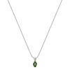 Oval Green Sapphire Pendant (18”)