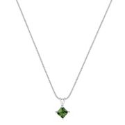 5/8 ct. Princess Cut Green Sapphire Pendant (18)