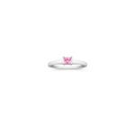 Princess Cut Pink Sapphire Ring
