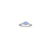 Round Ice Blue Sapphire and Diamond Ring