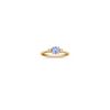 Round Ice Blue Sapphire and Diamond Ring