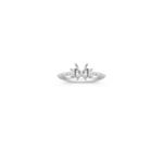 Three-Stone Baguette and Round Diamond Engagement Ring