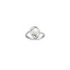 7mm Cultured Akoya Pearl and Round Diamond Ring
