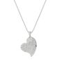 1 1/4 ct. t.w. Round Diamond Heart Pendant (18”)