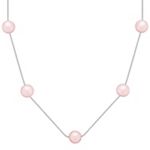 8mm Pink Cultured Freshwater Pearl Necklace (18 in.)