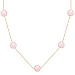 8mm Pink Cultured Freshwater Pearl Necklace (18 in.)