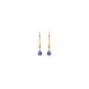 Round Kentucky Blue Sapphire Earrings