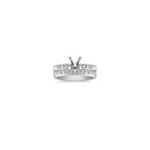 Round Diamond Wedding Set in Platinum