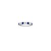 Princess Cut Sapphire and Diamond Ring