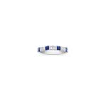 Princess Cut Sapphire and Diamond Ring
