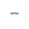 Princess Cut  Sapphire and Baguette and Round Diamond Ring