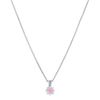 Round Pink Sapphire and Diamond Pendant (18)