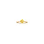 Round Yellow Sapphire Ring