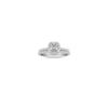 Halo Diamond Wedding Set with Pave Setting