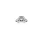 Halo Diamond Engagement Ring with Pave Setting