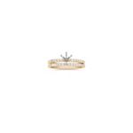 Round Diamond Wedding Set