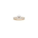 Round Diamond Wedding Set