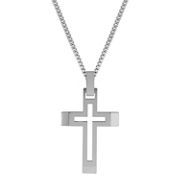 Stainless Steel Cross Necklace (20)