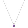 Oval Lavender Sapphire Pendant (18”)