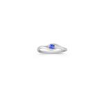 Round Kentucky Blue Sapphire Ring