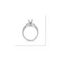 Three-Stone Princess Cut and Round Diamond Engagement Ring