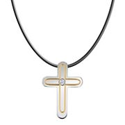 Round Diamond Cross Necklace ( 20)