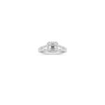 Halo Diamond Engagement Ring with Pave Setting