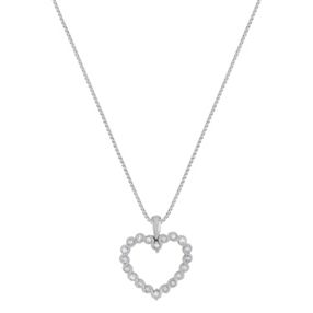 1/4 ct. t.w. Round Diamond Heart Pendant (18