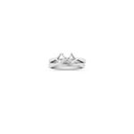 Swirl Solitaire White Gold Wedding Set