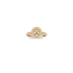 Halo Diamond 18k Gold Engagement Ring