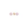 6mm Lavender Cultured Freshwater Pearl Solitaire Earrings