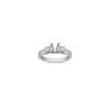 Three-Stone Cathedral Princess Cut Diamond Engagement Ring