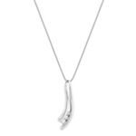 Round Diamond Three-Stone Pendant (18 in.)