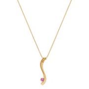 Round Pink Sapphire Pendant (18)
