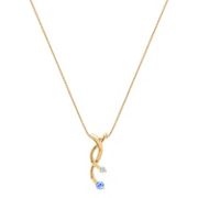 1/5 ct. t.w. Round Ice Blue Sapphire and Diamond Pendant (18)