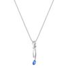 Round Kentucky Blue Sapphire and Diamond Pendant (18)