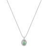 Oval Green Sapphire and Diamond Pendant (18)