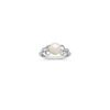 7mm Cultured Freshwater Pearl and Round Diamond Ring