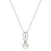 Freshwater Pearl and Diamond Pendant (18)