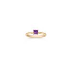 Princess Cut Lavender Sapphire Ring