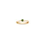 Round Green Sapphire Ring