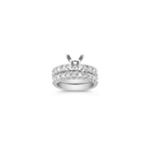 Princess Cut Diamond Wedding Set