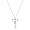 Heart Shaped Pink Sapphire and Diamond Pendant (18)