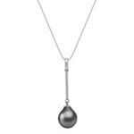 9mm Cultured Tahitian Pearl Pendant (18 in.)
