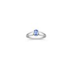 Oval Ice Blue Sapphire Ring