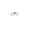 Oval Ice Blue Sapphire Ring