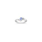 Oval Ice Blue Sapphire Ring