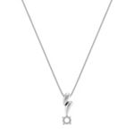 14k White Gold Pendant (18 in.)