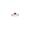 Heart Shaped Ruby and Diamond Ring